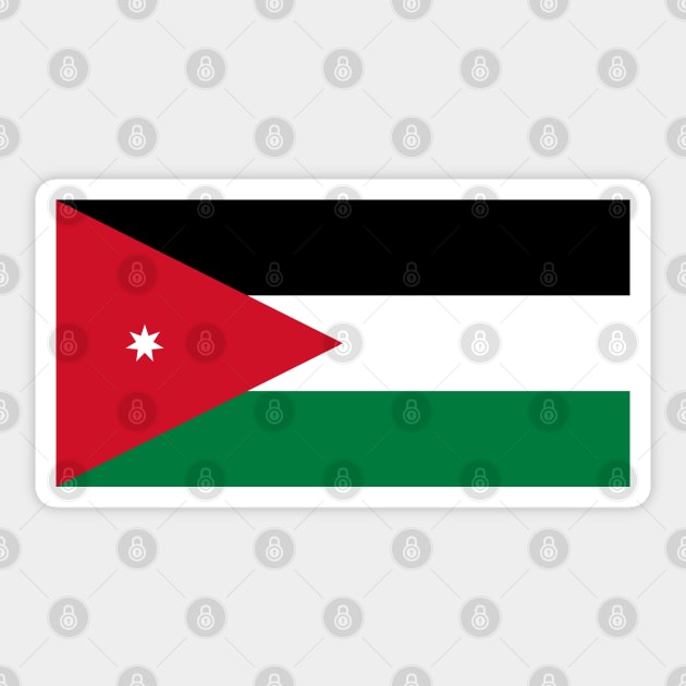 Flag of Jordan Sticker by COUNTRY FLAGS